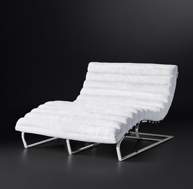 Three Quarter view of Oviedo Double Chaise 