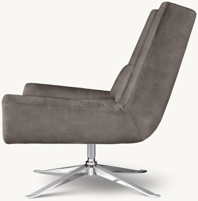 Luke Leather Swivel Chair RH TEEN
