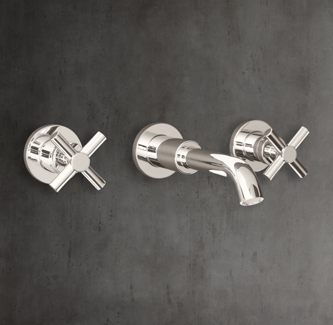 Sutton Cross-Handle Wall-Mount Faucet