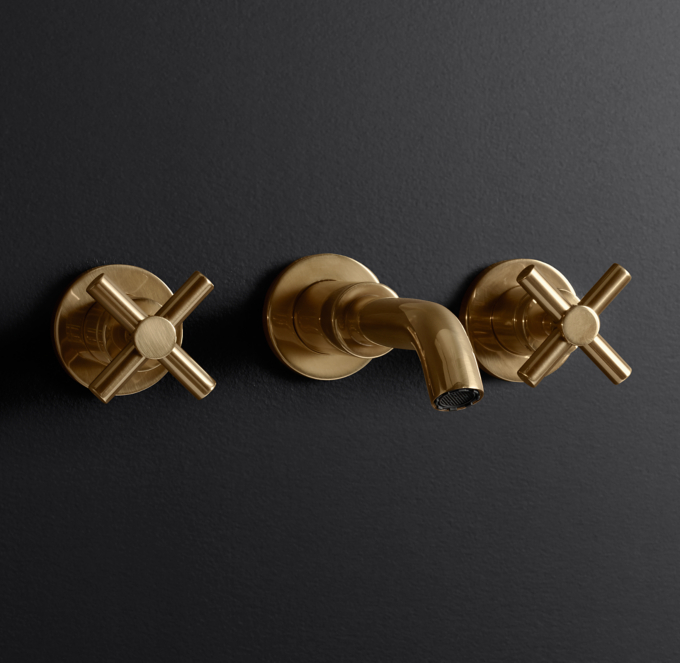 Sutton CrossHandle WallMount Faucet