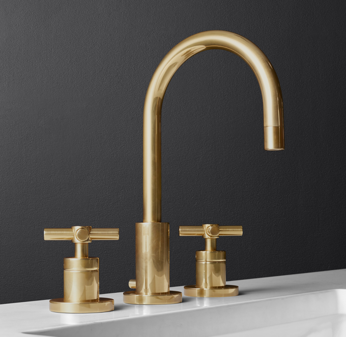 Sutton Cross Handle 8 Widespread Faucet