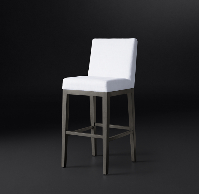 Armless Fabric Stool
