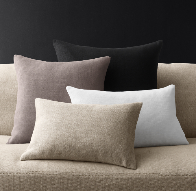Belgian Linen Wrapped Pillow Cover