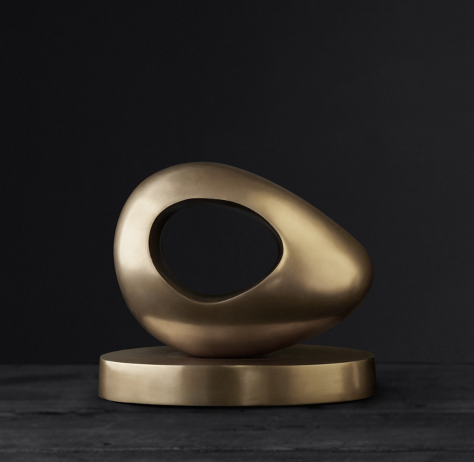 Abstract Solid Brass Sculpture 2