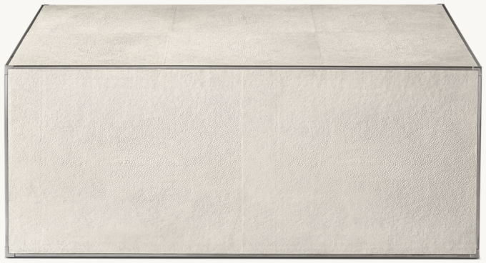 Saunderson Shagreen Plinth Square Coffee Table