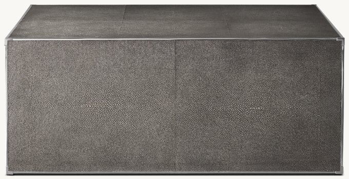 Saunderson Shagreen Plinth Square Coffee Table