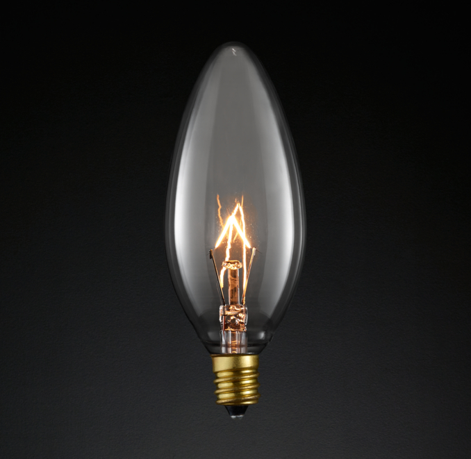 Torpedo Candelabra Incandescent Bulbs (Set of 6)