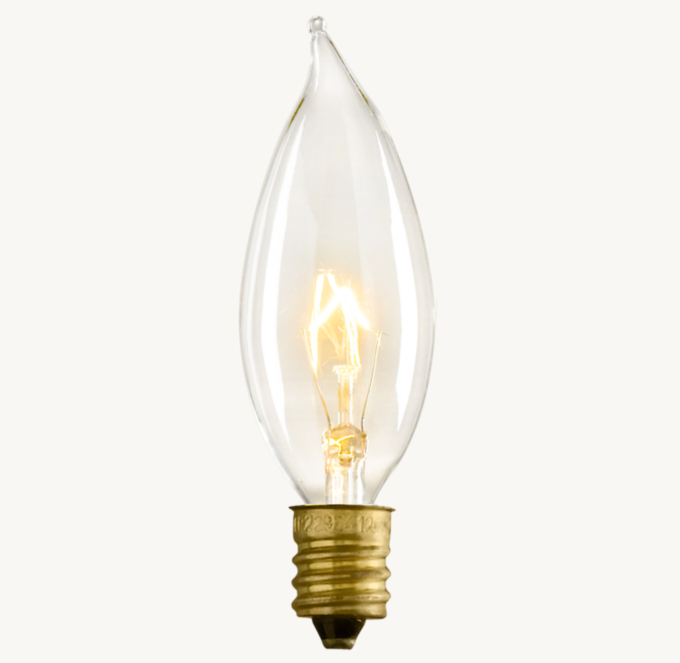 Flame Candelabra Incandescent Bulbs (Set of 6)