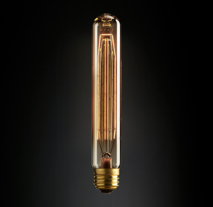 T9 7½" Tube Amber E26 Incandescent Bulb