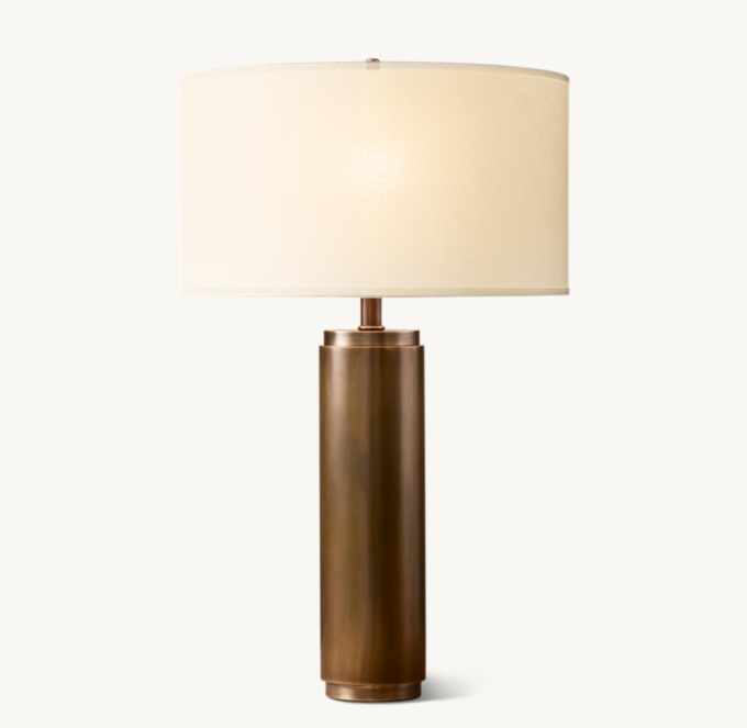 Cylindrical column sale table lamp