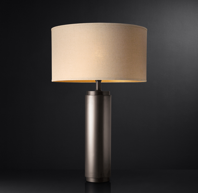 Cylindrical Column Table Lamp