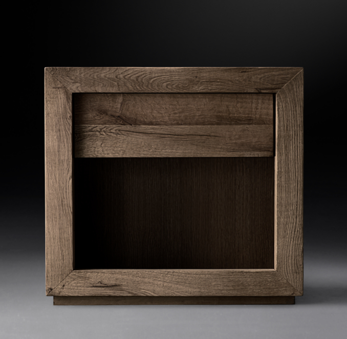 Reclaimed Russian Oak Open Nightstand