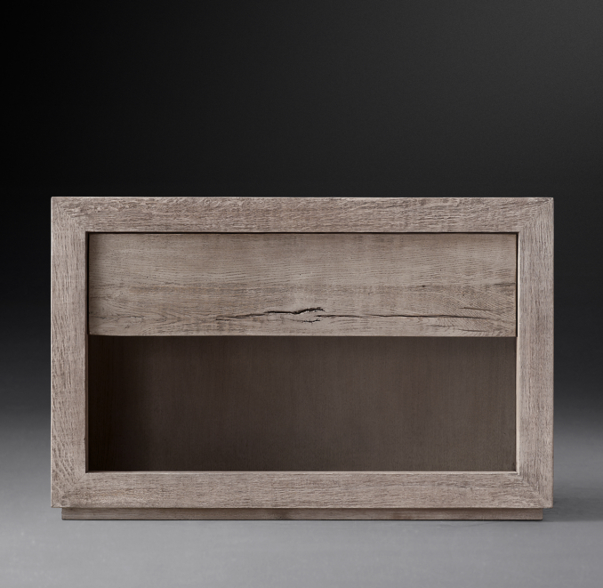 Reclaimed Russian Oak Open Nightstand