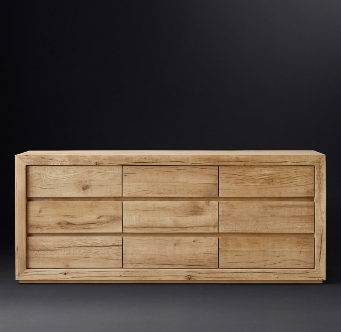 Reclaimed Russian Oak 9drawer Dresser
