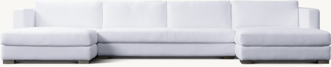 Front view of Modena Shelter Arm Customizable Bench-Seat Sectional 