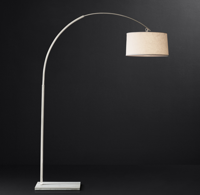 Arc Floor Lamp - White Marble