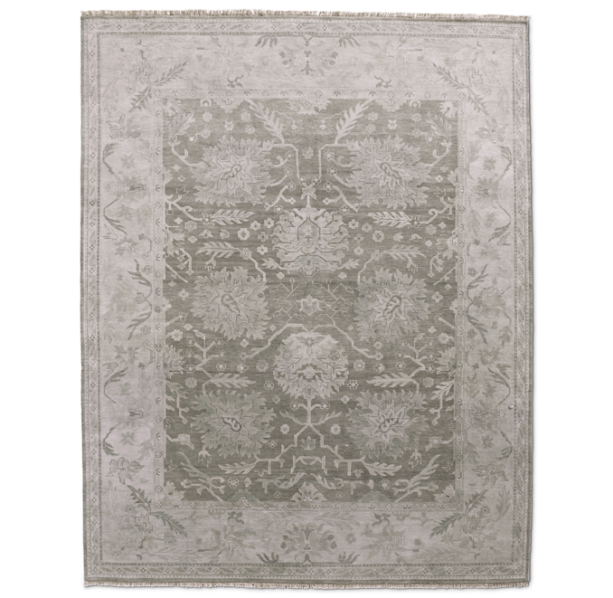 Overhead view of Ayla Rug - Graphite 