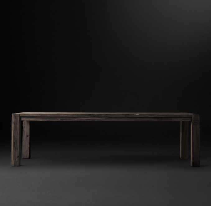 Reclaimed Oak Parsons Rectangular Dining Table