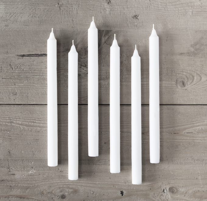 Tapers (Set of 6) - White