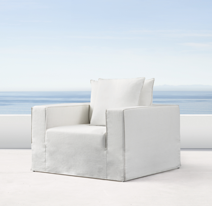 Espanto Slipcovered Lounge Chair