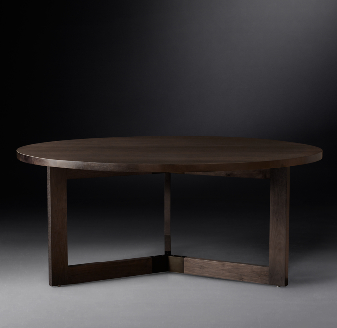 Linear Round Dining Table | RH
