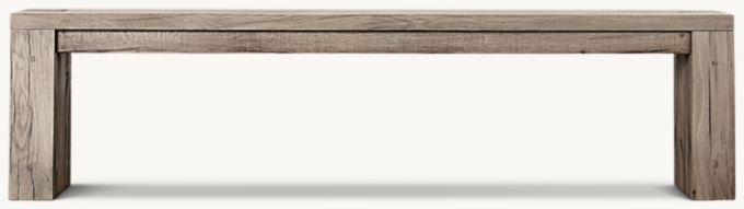 Reclaimed Oak Parsons Dining Bench