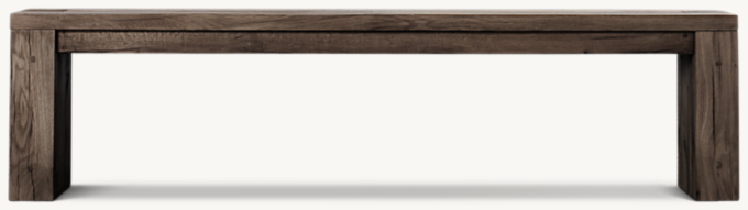 Reclaimed Oak Parsons Dining Bench