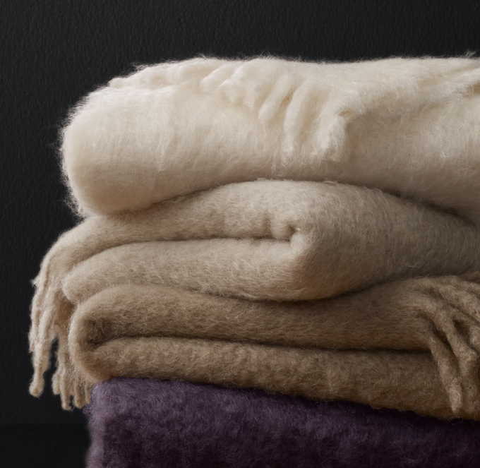 Luxe Mohair Throw RH