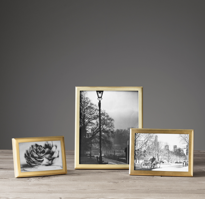 Hampton Narrow Tabletop Frame Brass