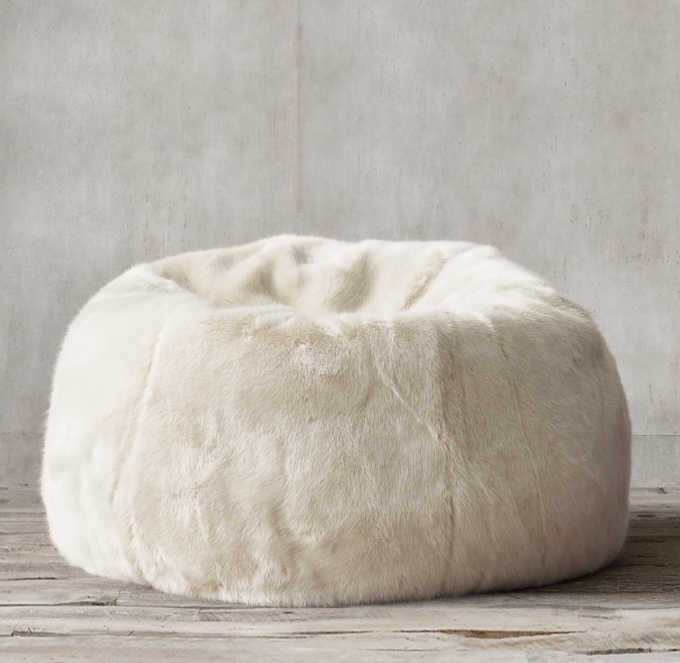 Ultra Faux Fur Bean Bag