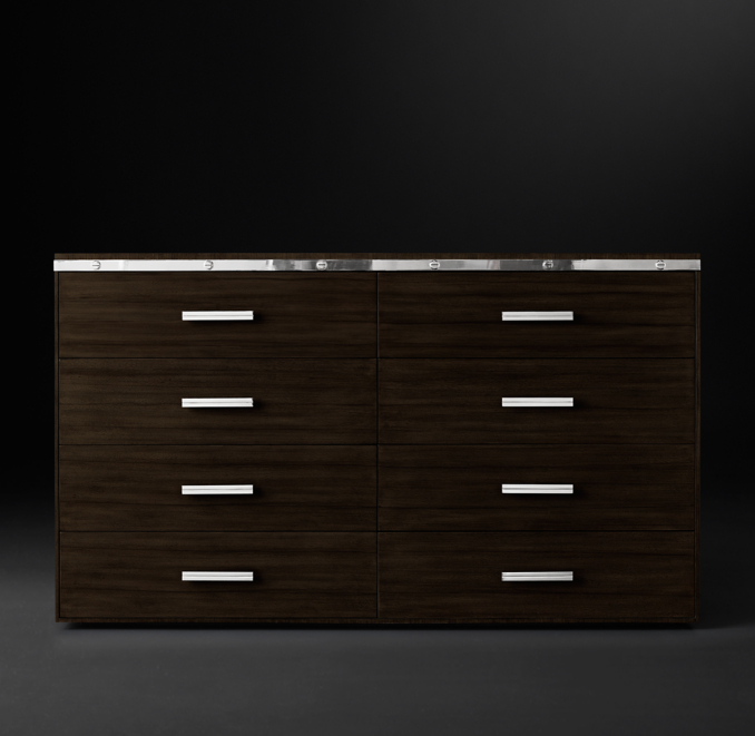 Rivet 8drawer Large Dresser