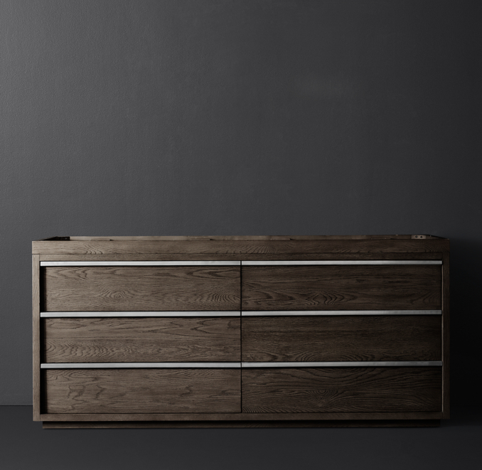 Bezier Double Vanity Base