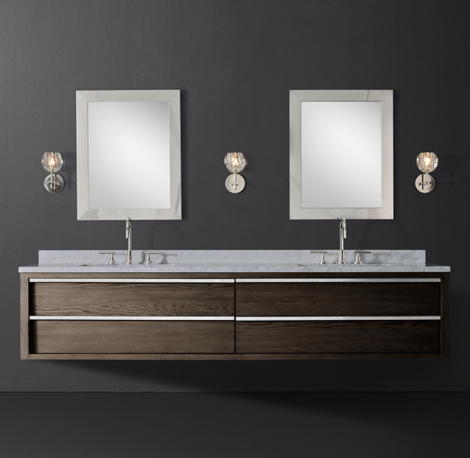 Bezier Double ExtraWide Floating Vanity