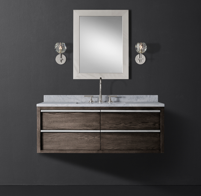 Bezier Single ExtraWide Floating Vanity