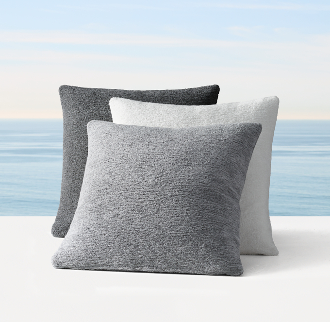 Sunbrella® Plush Terry Cloth Pillow Cover