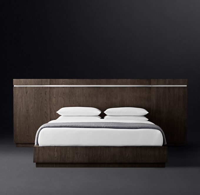 Bezier Extended Headboard Platform Bed