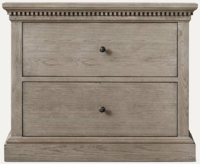 Front view of St. James 2-Drawer Wide File Cabinet 