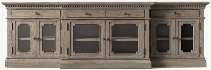 St. James Glass 100 Media Console RH