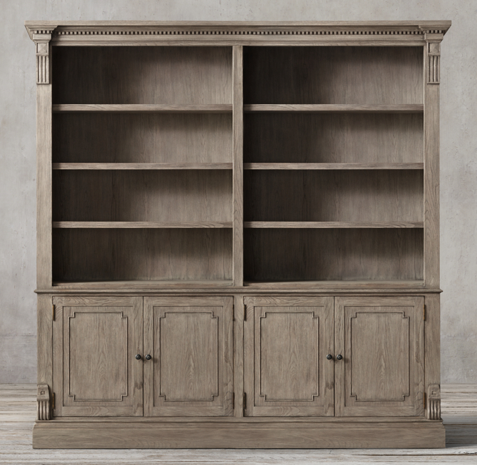 St. James Panel 4Door Sideboard & Open Hutch