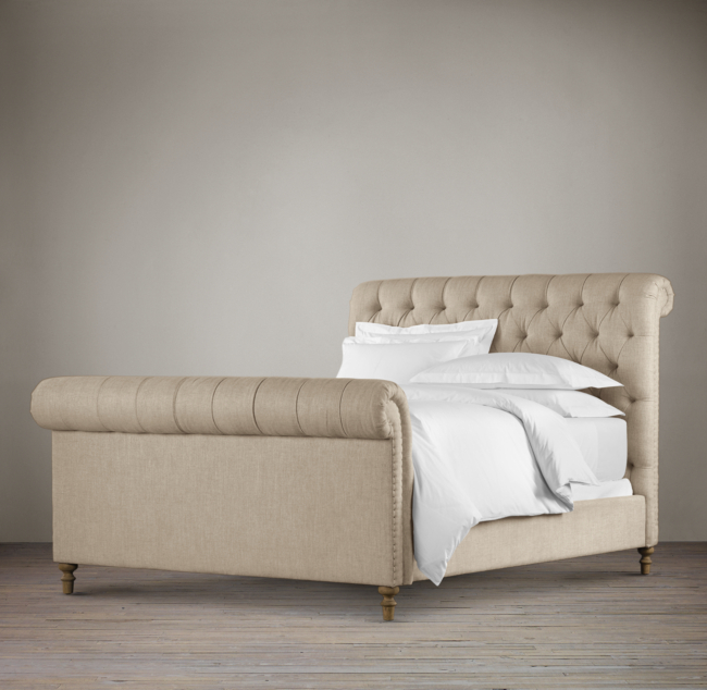 Restoration hardware sleigh deals bed