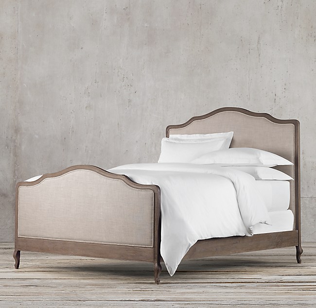 Lorraine Upholstered Bed With Footboard, Restoration Hardware King Bed Frame