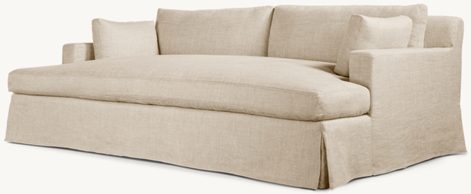 Belgian Slipcovered Track Arm Daybed
