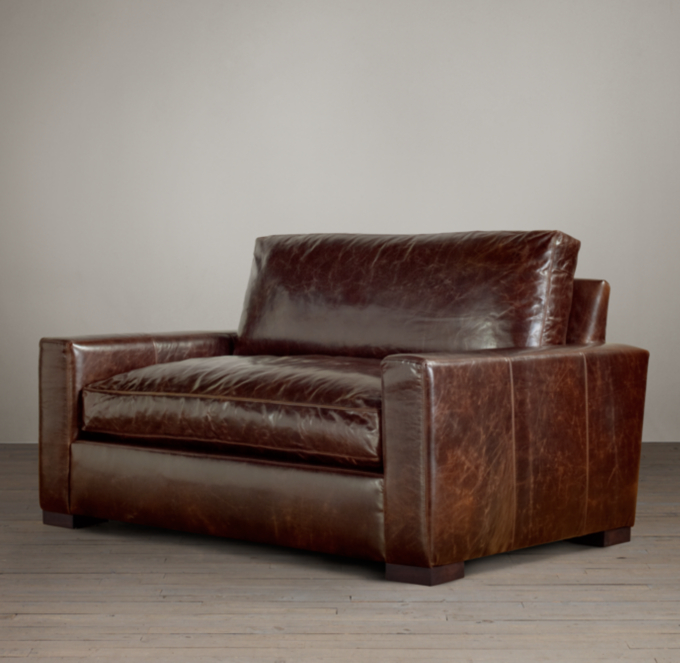 5' Maxwell Leather Sofa