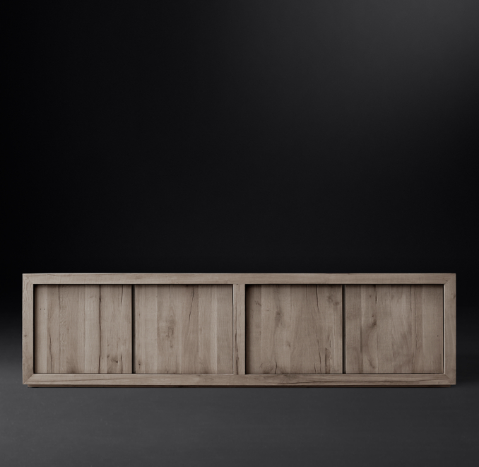 Reclaimed Oak Panel 4Door Media Console