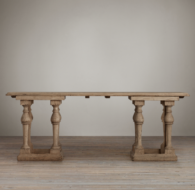 English 8 Balustrade Console Table