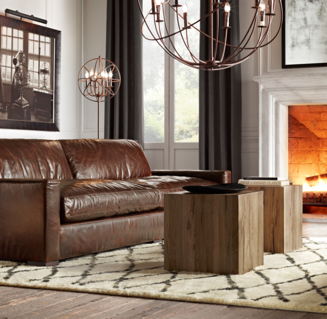 Restoration Hardware Maxwell Leather Sofa Odditieszone