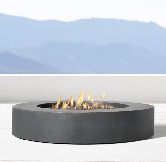 Topanga Round Fire Table