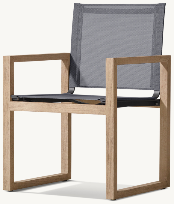 Aegean Teak & Mesh Dining Armchair