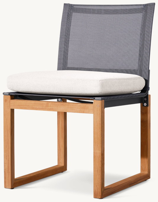 Aegean Teak Mesh Dining Side Chair Cushions