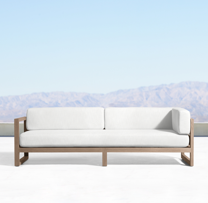 Aegean Teak Luxe ThreeSeat LeftArm Return Sofa